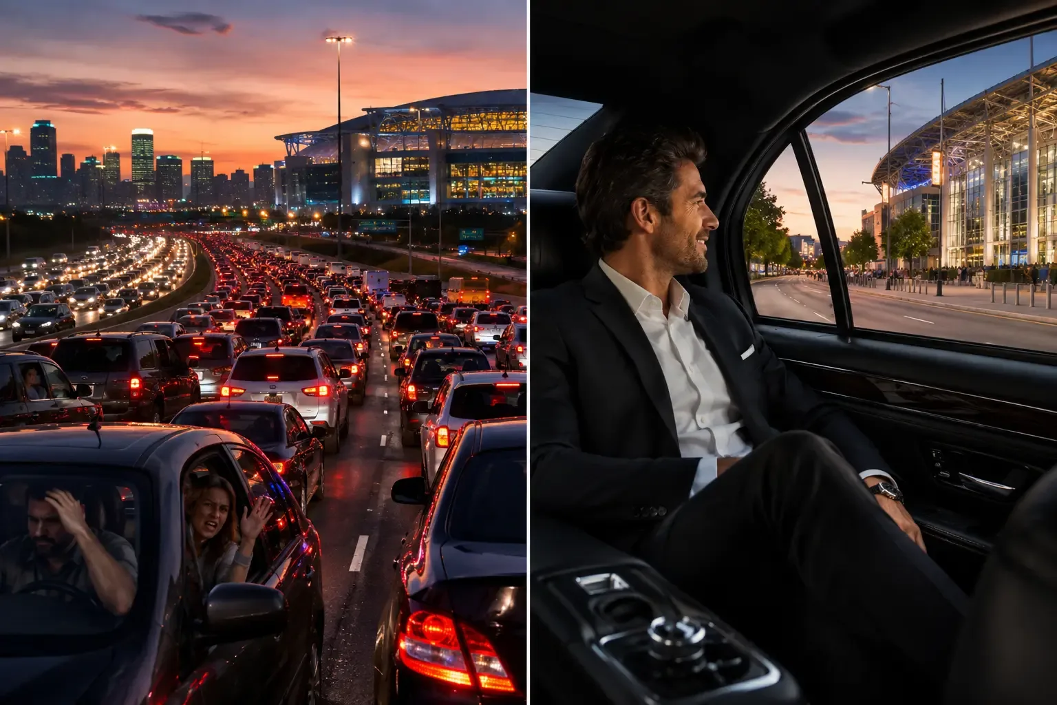 FIFA World Cup transportation Houston Dallas luxury chauffeur black car service NRG Stadium AT&T Stadium 2026